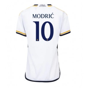 Lacne Ženy Futbalové dres Real Madrid Luka Modric #10 2023-24 Krátky Rukáv - Domáci